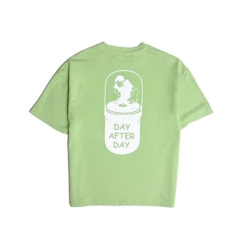 Men's Apple Green Washed T-Shirt
