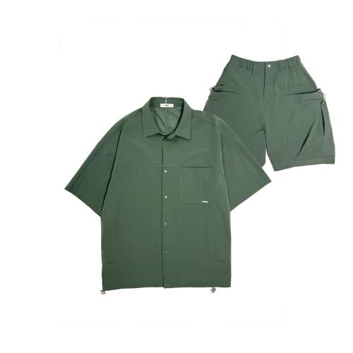 Top Short Dark Green