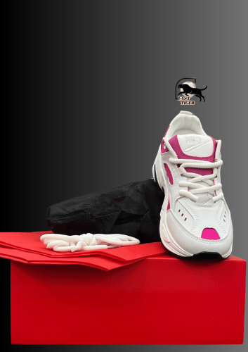 حذاء أسبورت نسائي عالي الجوده ابيض وردي