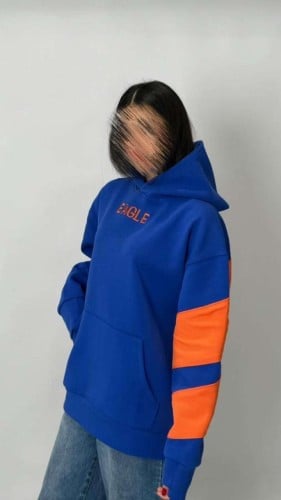Blue hoodie