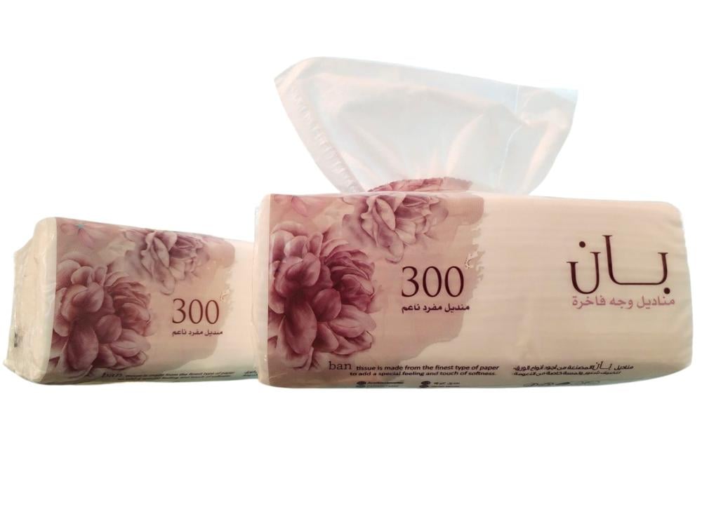 50 علبة من مناديل  بان 300