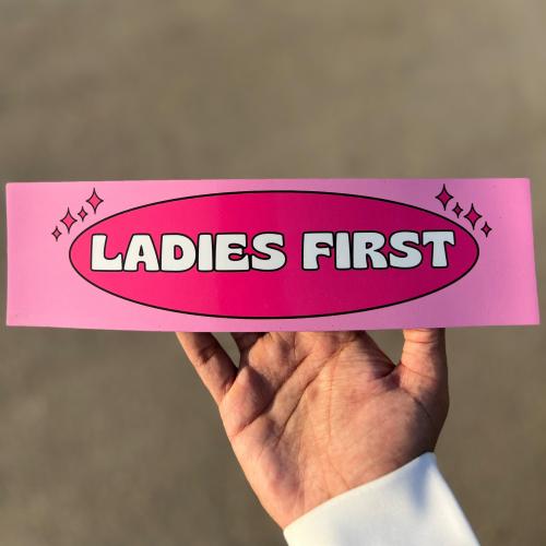 Ladies first