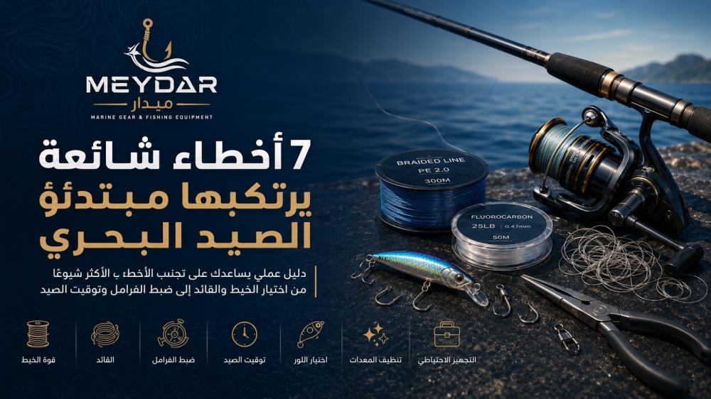 7 أخطاء شائعة يرتكبها مبتدئو الصيد البحري... وكيف تتجنبها