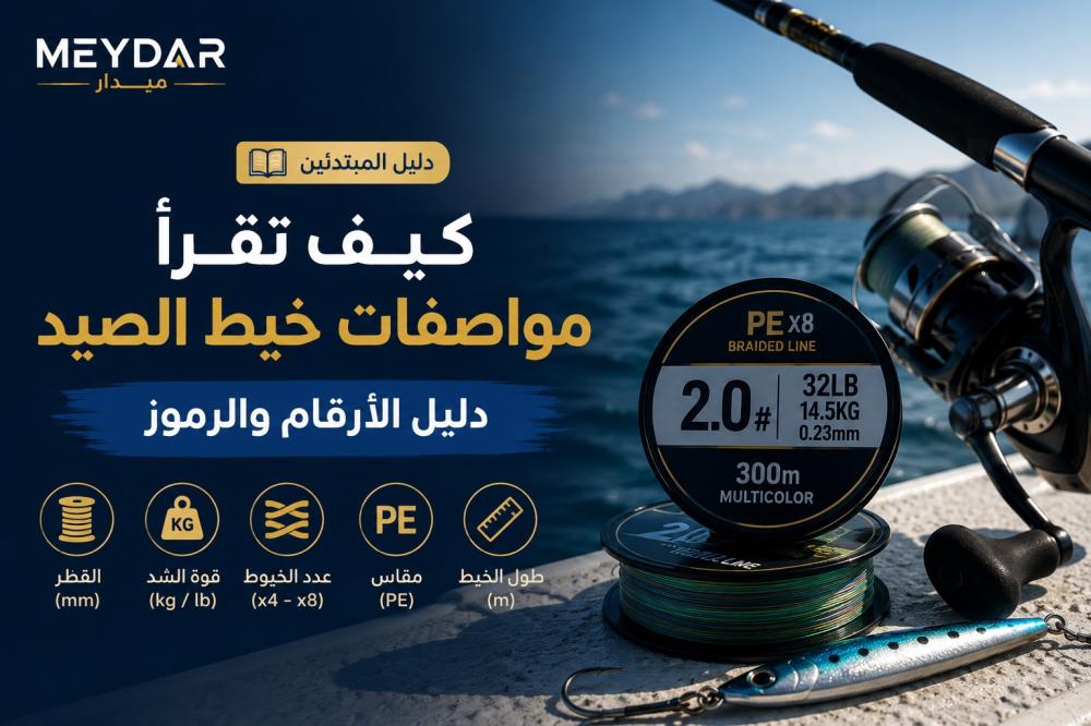 كيف تقرأ مواصفات خيط الصيد — دليل الأرقام والرموز