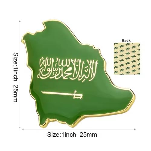 ملصق معدني خريطة السعودية