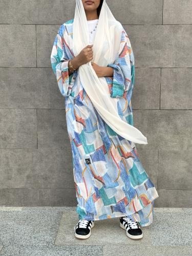 Bluey bowal abaya