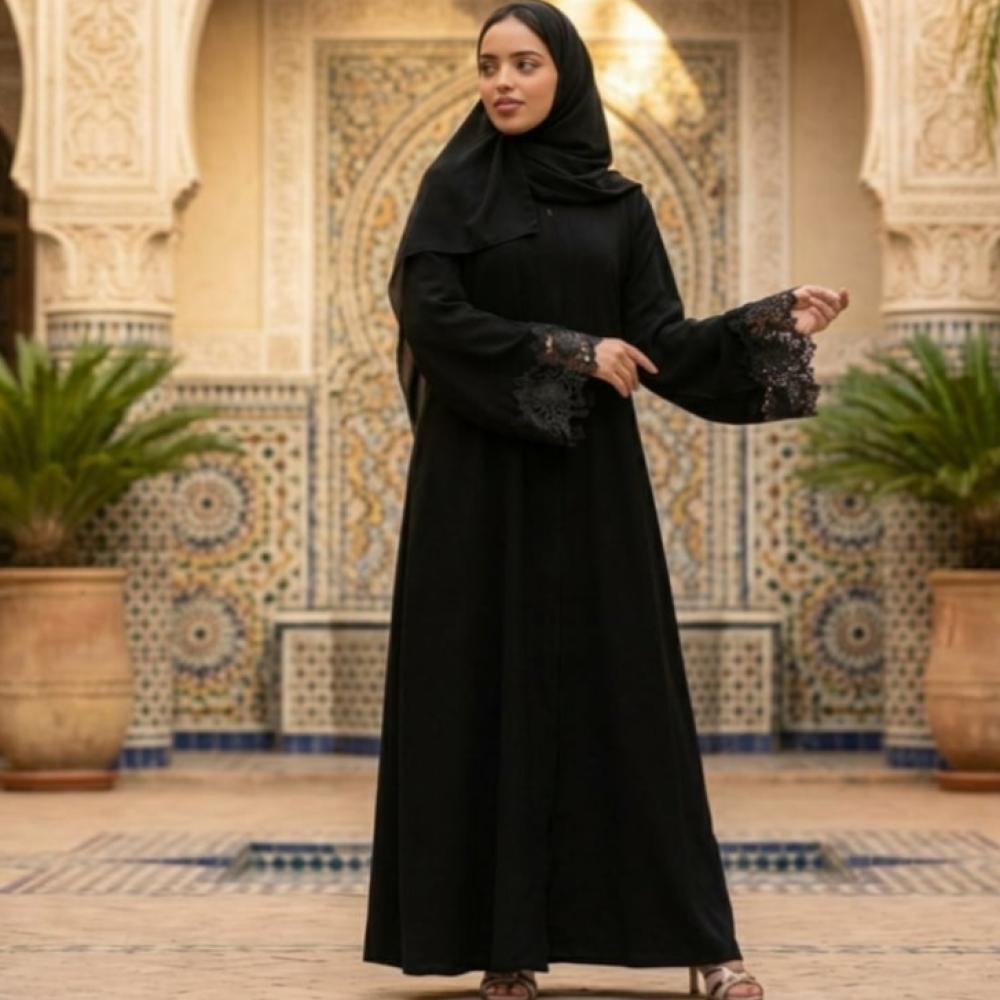 أفضل عبايات سوداء للعيد بإطلالة مختلفة
