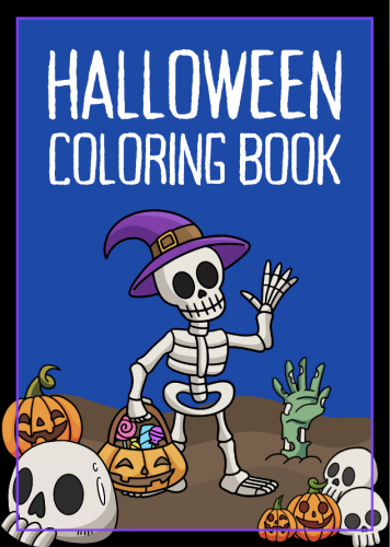 Halloween coloring pages.E