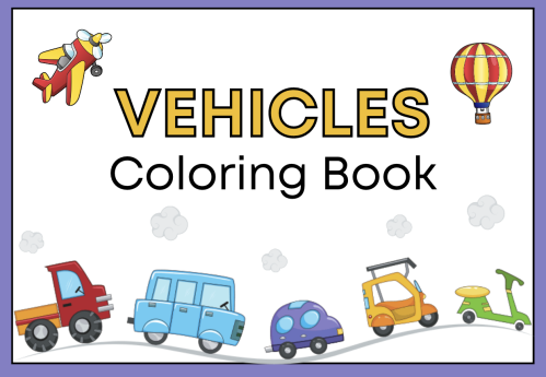 Vehicles coloring pages E