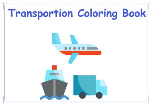 Transportation Coloring Book E