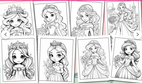 princess coloring pages