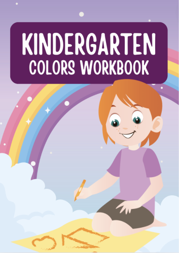 Kindergarten coloring worksheet E