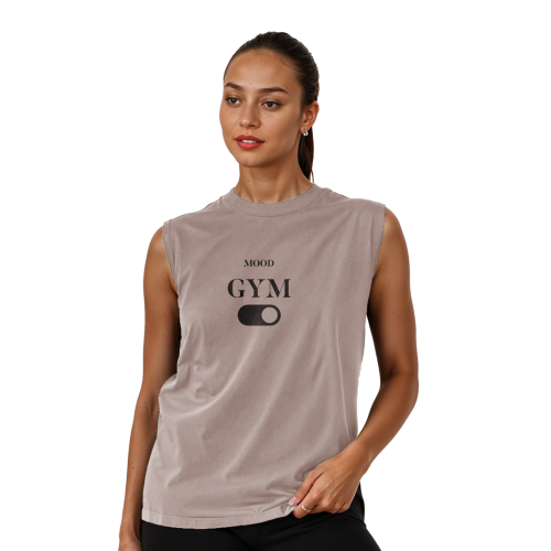 تيشيرت بدون أكمام GYM MOOD