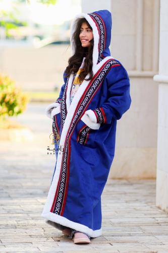 فروة شتوي ازرق