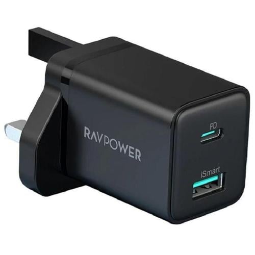 شاحن جداري RAVPOWER PD+USB 20W