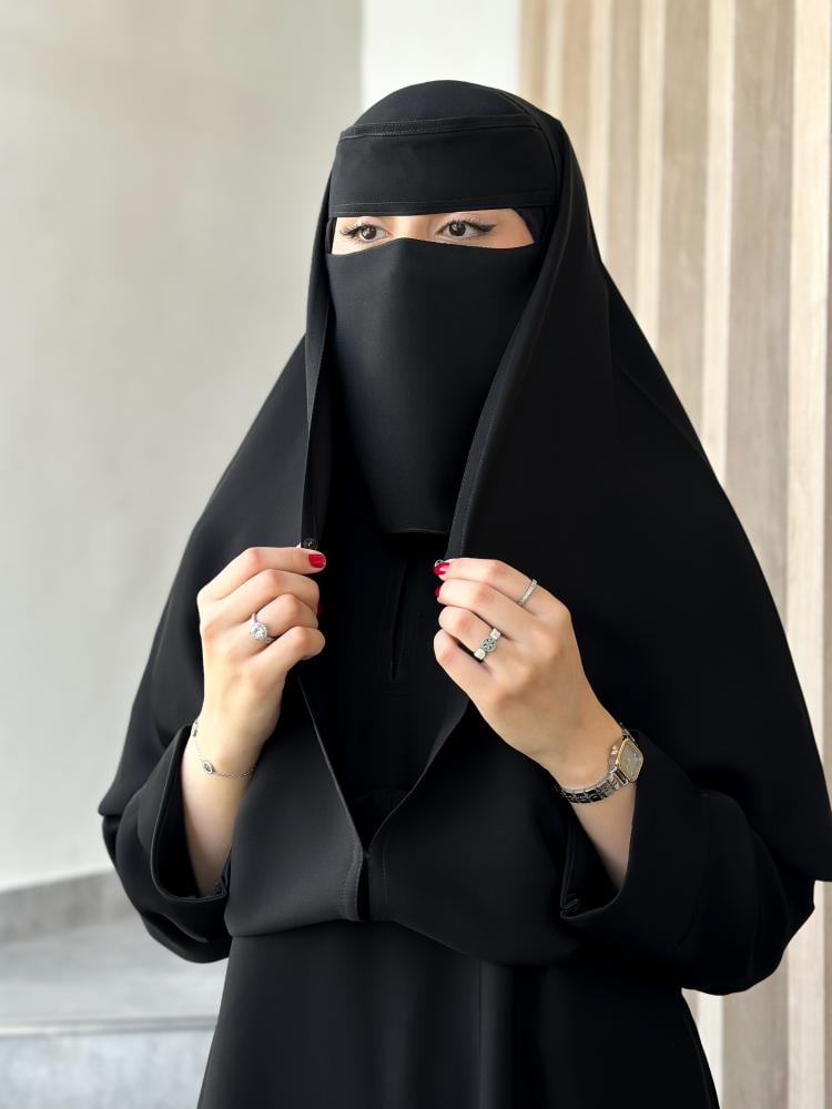 عباية 2 في واحد  +نقاب اسلامي مجانًا