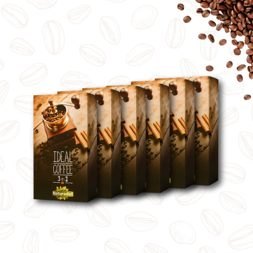 بكج 6 علب ايديال كوفي