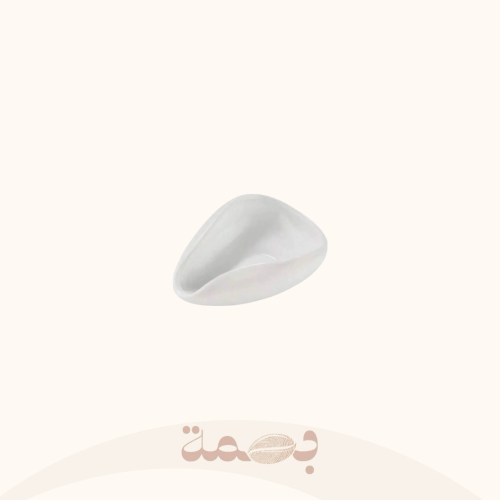 صحن قياس القهوة ابيض