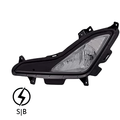 طقم مصابيح ضباب من ثاندر متوافق مع سيارة انترا 2014 - 2015 لون شفاف - HY691