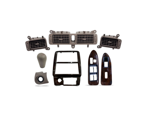 بكج ديكور ريش المكيف وسط واطراف جانبية وديكور مسجل ورمانة قير وديكور سوتش زجاج الابواب الامامية كامري 1998-2002