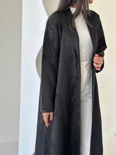 JACQUARD BLACK ABAYA