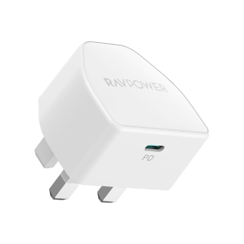 راف باور | رأس شاحن USB-C 20W سريع وآمن