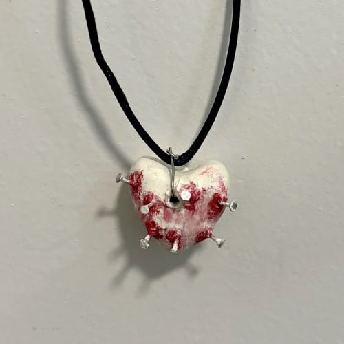 Broken heart necklace