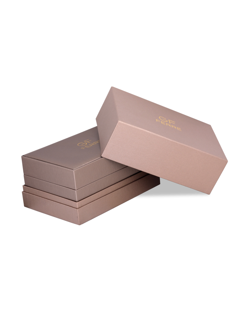 ساعة نسائية ماركة جي اف فيرري صناعة سويسرية فضي ذهبي مينا صدفي  GFGP74401.2.2.