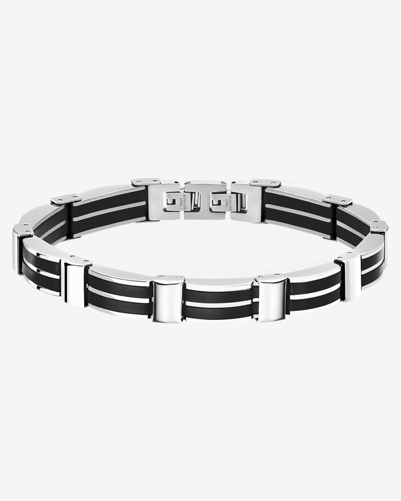 سوار رجالي من لوتس ستايل Men in Black ستانلس ستيل LS1878-2/3