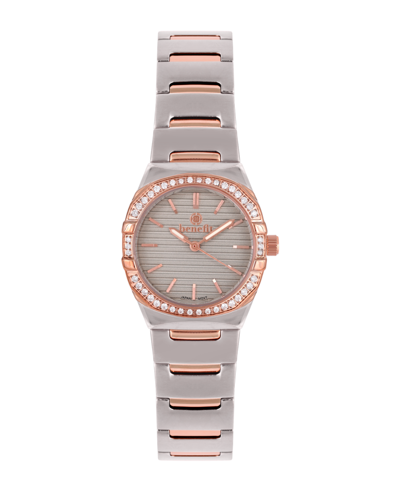 ساعة نسائية ماركة بنفيت فضي روز مينا فضي موديل BNTTRGGY10037L