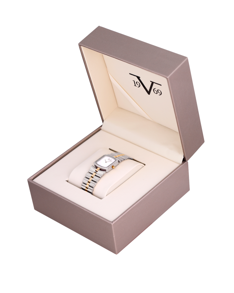 طقم يوم الأم ساعة ماركة V19.69 + عطر  جيبارو - كينج باتشولي+ تعليقة بنفيت