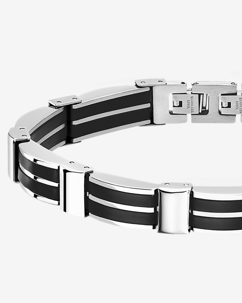 سوار رجالي من لوتس ستايل Men in Black ستانلس ستيل LS1878-2/3