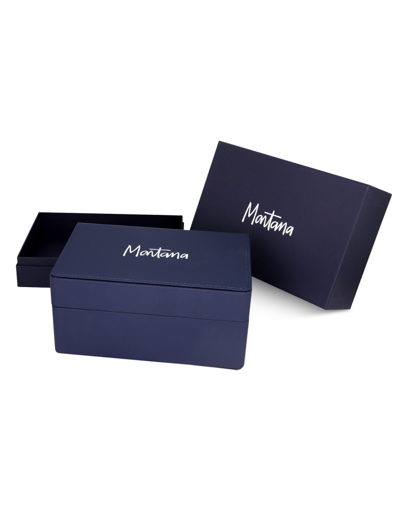 ساعة الماس رجالية ماركة مونتانا فضي روز صناعة سويسرية  موديل M8071G