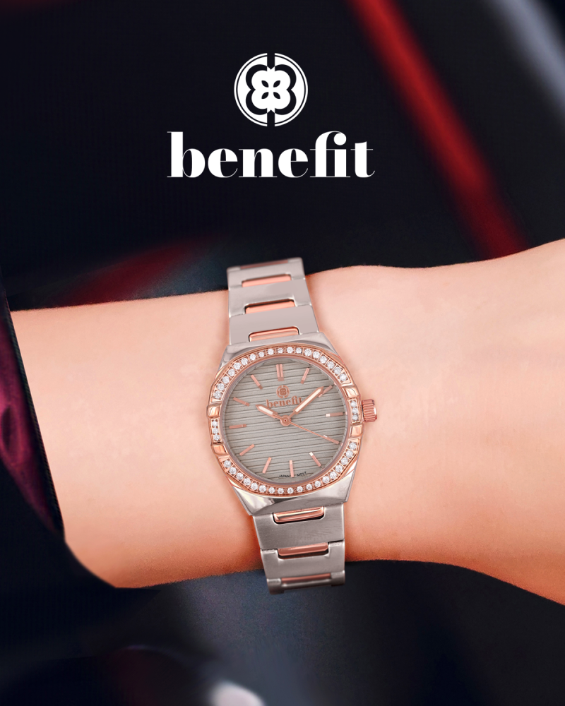 ساعة نسائية ماركة بنفيت فضي روز مينا فضي موديل BNTTRGGY10037L