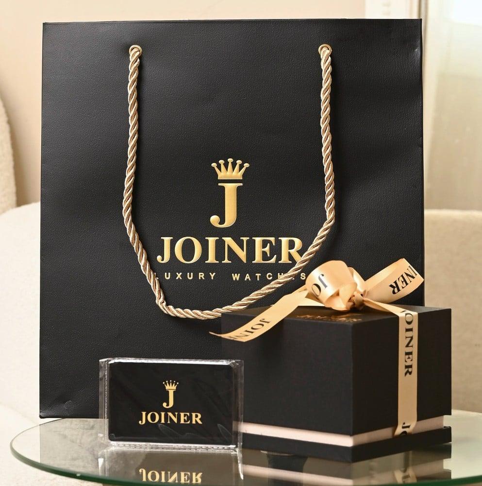 JO-14229 ساعه جوينر رجالي كرونو جراف استيل اسود