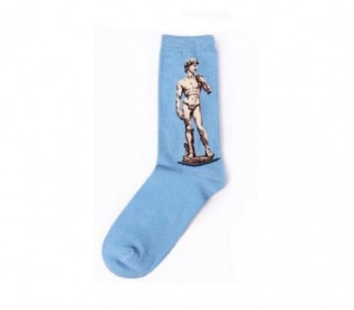 David Statue Novelty Socks