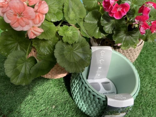 مزهرية بثلاثة الوان 15سم