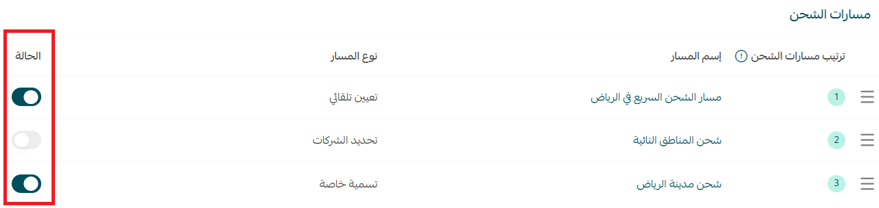 البدء مع مسارات الشحن | Routes