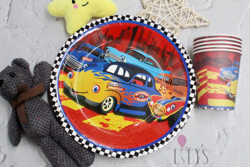 تسوق بروكوس و8 Piece Disney Cars 3 Theme Disposable Paper Plates Set 9بوصة أونلاين في السعودية