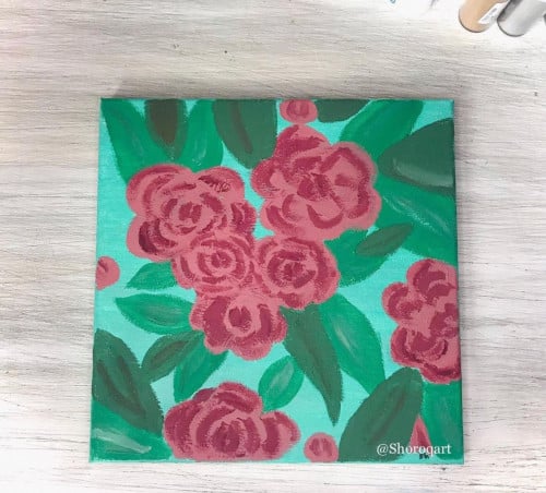 لوحة جانغل روز Jungle Roses Art
