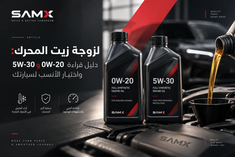 دليل قراءة 0W-20 و5W-30 واختيار الأنسب لسيارتك