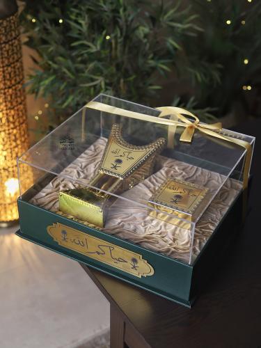 طقم مبخرة ذهبي لون زيتي