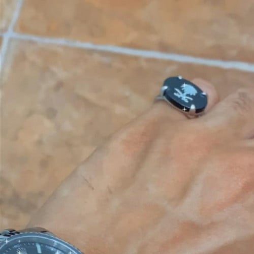 خاتم سيفين ونخلة مع شناكير فخم
