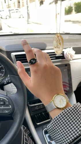 خاتم برج الجدي فضة عيار 925