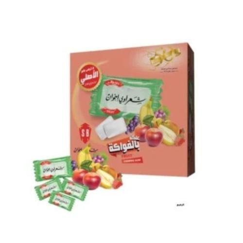 علكة شعراوي بالفواكة عبوة واحدة 100باكت * 2