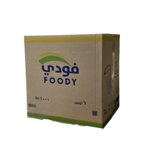 كرتون كاسات ماء فودي 1000 حبة 6 اونز