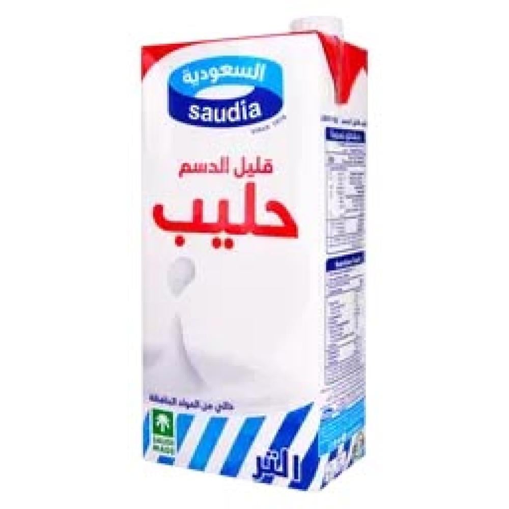 حليب قليل الدسم السعودية -1 لتر