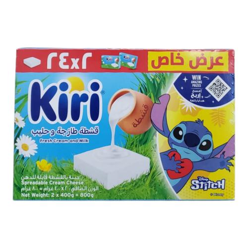 جبنة كيري الكريمية القابلة للدهن 2 × 400 جرام