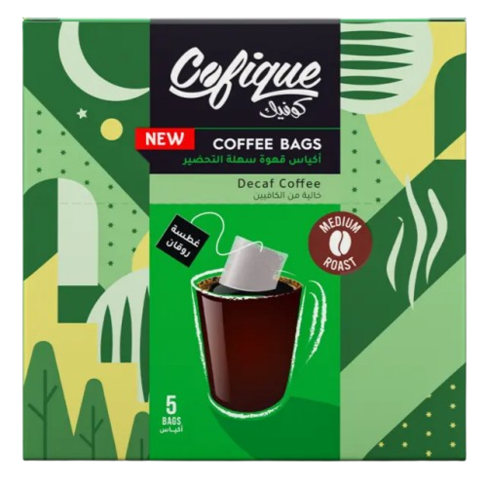 قهوة كوفيك خالية من الكافيين - 5 أكياس