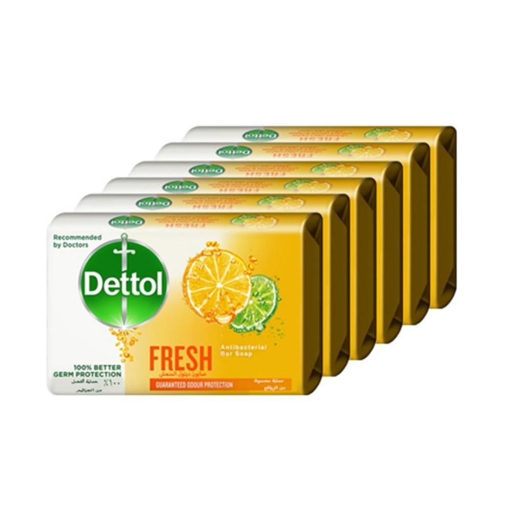 Dettol Soap Lemon Slices 120g * 6 Pieces